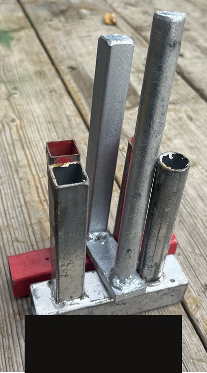 Height comparison showing the StructSure top connector standing taller than typical connectors